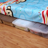 床底收纳箱塑料滑轮长方形 矮收纳盒储物箱床底箱扁平床下整理箱