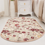 卧室地毯 床边毯满铺简约现代椭圆地垫欧式床边地毯加厚包邮定制