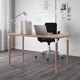 13.5温馨宜家IKEA希勒桌子书桌工作室办公桌学习桌电脑桌竹制桌子