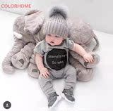 大象 毛绒玩具儿童抱枕 外贸灰色大象宝宝玩具 大象娃娃原单