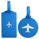 PVC创意飞机行李牌 旅行箱包识别牌行李安全防盗识别吊牌行李牌