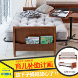 DOREL乐瑞亚洲 沙发床折叠多功能实木懒人布艺单人沙发椅欧式客厅