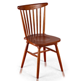 实木摇椅实木温莎椅家用简约现代白色橡木椅子凳子酒店餐厅办公椅