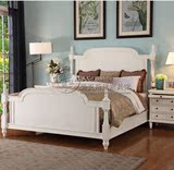 欧式床美式实木双人床 白色公主实木床高箱储物卧室家具1.8米婚床