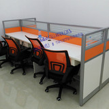 上海屏风办公家具厂职员办公桌椅 4人屏风卡位工作位 员工办公桌