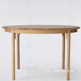 促销老榆木全实木餐桌圆形桌子简约现代实木整装客厅家具原木免漆