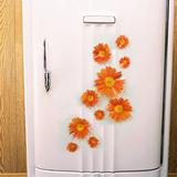 百搭塑料菊花立体贴纸创意卧室客厅冰箱橱柜家居装饰彩色蝴蝶墙贴