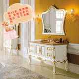 特价仿古欧式浴室柜红橡白橡木落地古典浴室柜组合欧式卫浴梳洗柜