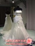 上海高级婚纱实体店 新款欧美大牌婚纱定制 抹胸拖尾婚纱可出租