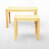 简约长方形全实木餐桌餐台4人橡木饭桌小户型电脑桌休闲方桌桌子