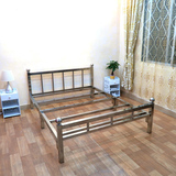 特价床 不锈钢床 出租房  单双人床 1.5/1.2米 铁艺床架/ 可定做