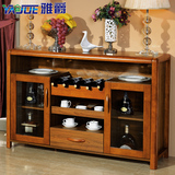 实木餐边柜储物柜现代中式厨房柜碗柜酒柜餐厅茶水柜特价收纳柜