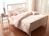 实木床宜家白色床双人床单人床简约现代欧式床1.5米1.8米