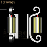 新中式工程壁灯酒店大堂走廊会所铁艺鸟笼如意造型壁灯复古灯饰