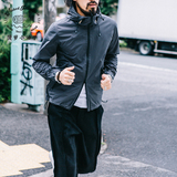 2016秋季城市慢跑系列新品防水拉链修身冲锋衣青年男夹克外套