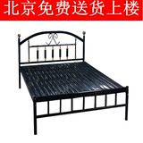 欧式双人床单人床铁艺床1.2米1.5米1.8米铁床架席梦思床特价包邮