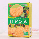 日本饼干 进口零食 BOURBON布尔本 宇治抹茶薄烧曲奇夹心饼干12枚