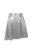 外贸欧美范H家 高端气质 反光银色 A型伞裙半身裙短裙大摆