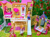 Barbie芭比娃娃套装甜甜屋大礼盒 凯莉别墅 梦幻衣橱 婚纱礼服