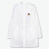 【有货代购】pancoat POP EYES 简约logo刺绣连帽长款梭织外套