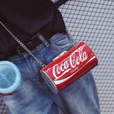 2016夏季新款个性可乐瓶女包易拉罐迷你小包链条手机包单肩斜挎包