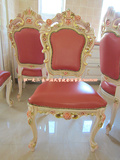 公主意大利精雕家具法式古典实木餐椅欧式宫廷双面雕花豪华餐椅