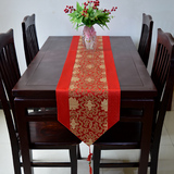 中国风茶几餐桌旗垫布 清明古典长条装饰布艺 现代中式床旗柜旗布