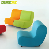 Munch懒人小沙发休闲儿童沙发椅单人布艺沙发创意个性小户型色彩