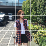 【早安樊樊】韩版夏季无袖棉麻条纹格子衬衫女中长款修身马甲外套