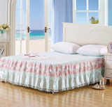 韩式床罩床裙蕾丝花边1.5 1.8 2.0m床单件单人双人保护套特价清仓