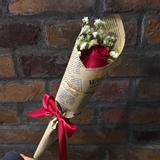 1朵单支红玫瑰西安咸阳宝鸡渭南同城速递会议商务活动批发送鲜花