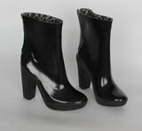 新款品牌Z*R*高档大气高跟时尚个性春夏款天然橡胶雨鞋 雨靴