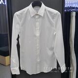 韩国代购【ZIOZIA】韩版专柜正品2016春夏男士白色衬衫ABW1WD1101