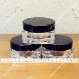 面霜粉末膏化妆品分装空瓶试用装亚克力透明塑料方底小四方盒5g克