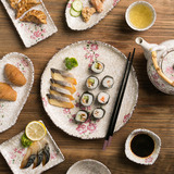 盘子创意平盘陶瓷餐盘家用菜盘子极有家凉菜盘个性餐具日式寿司盘