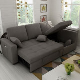 宜家小户型客厅储物多功能沙发床1.8简约折叠双人布艺沙发可拆洗