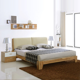 现代简约卧室住宅家具双人床1.8米1.5米可拆洗软包软靠高箱储物床