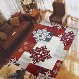 荷马抽象欧美式客厅沙发茶几地毯简约现代宜家卧室床边可水洗地垫