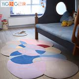 抽象石头简约现代客厅茶几地毯卧室满铺可爱卡通儿童地毯加厚定制