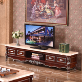 高档欧式电视柜大理石面实木简约烤漆茶几电视柜组合配套客厅家具
