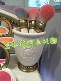 日本直邮代购 laduree 拉杜丽马卡龙奢华便携化妆镜子刷子腮红桶