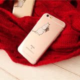 爱的抱抱 你萌倒了么~iphone6s/6splus原创意手机壳超薄透明软壳