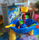 大号多功能沙水桌海盗船儿童玩水挖沙玩具夏天戏水决明子沙滩桌