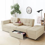 日式宜家简约小户型多功能布艺沙发床 折叠沙发床双人沙发组合