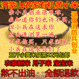 黄小米2015新米小黄米沂蒙山农家有机月子米2500克黄小米2015新米