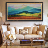 高档古典欧式油画卧室客厅办公室手工装饰挂画巨人山手绘风景油画