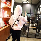 MIKA童装2016春装新款韩版亲子款女童纯棉蝙蝠款长袖连帽卫衣外套