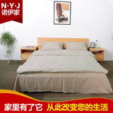 北欧宜家实木床橡木双人床1.5m1.8米原木色现代简约卧室家具定制