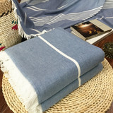 外贸原单 纯棉纱布 流苏 毛巾被 夏季床单盖毯宿舍单人双人午休毯