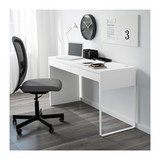 皇冠IKEA南京宜家代购家居具米克书桌黑褐色/白色电脑桌新品正品